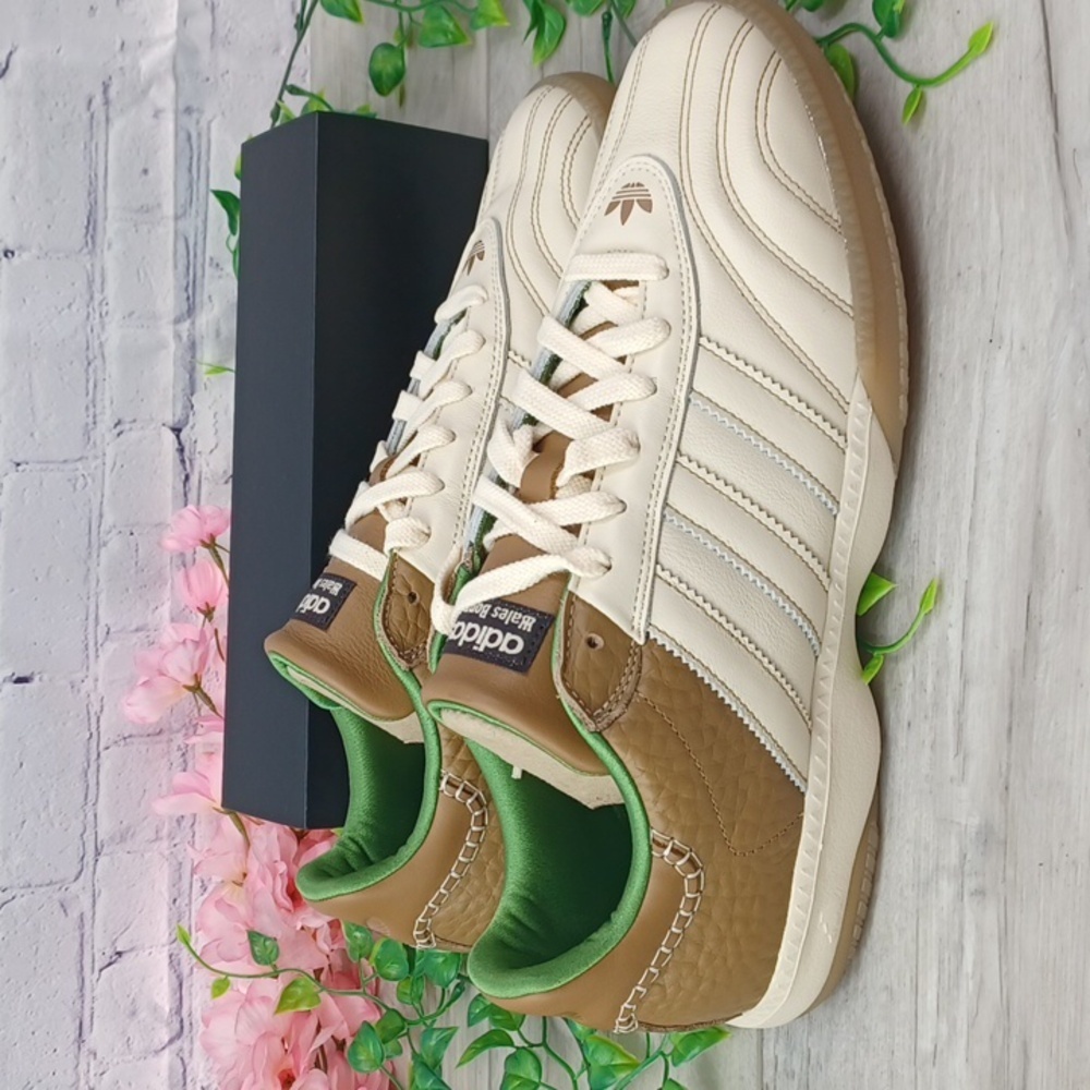 Adidas Men's Cream and Brown Sneakers - Picture 10 of 11